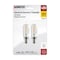 Satco 2.8-Watt T6 LED - Clear - Candelabra Base - 2700K - 200 Lumens - 120 Volts, 2PK S21858 - alternate 3
